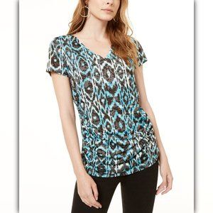 INC Printed Double-Layer Top